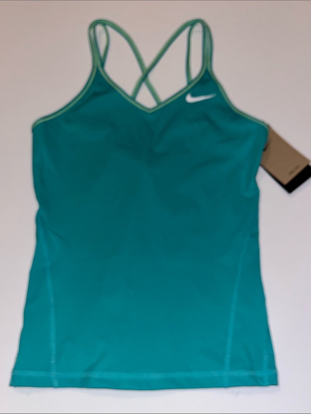 Nike Tennis Tank Top Womens XS tight fit Court Advantage Dri-fit green NWT $55